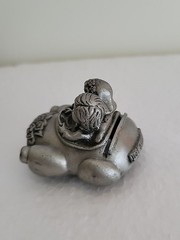 Bridal Table Bride/Groom Pewter Car Place Card Holder Just Married License Plate