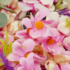 16pcs Flower Wall Panels, Purple Artificial Flowers Wall Decoration For Parties