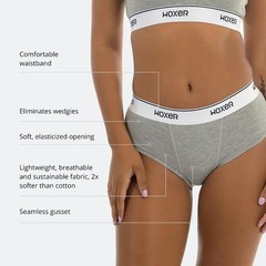 Women’s Classic Seamless Boyshort Panties, Soft Modal Fabric with No Roll Ins…