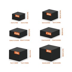Black Acrylic Display Riser Stackable Buffet Food Pedestal Lightweight for