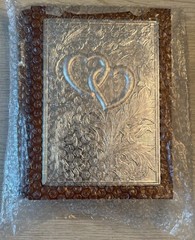 Lenox Wedding Promises Book Shelf Album Wood & Silver Tone for 160 Photos