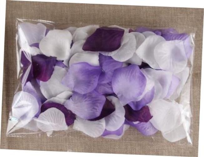 School Supplies 1000pc Mixed Color Rose Petals Purple,Lavender,White Wedding