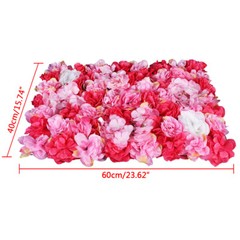 12x Artificial Flower Wall Rose Wall Diy For Wedding Background Wall Decor