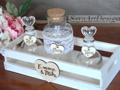 Wedding Sand Ceremony Set. Personalized Wedding Family Unity Set. Wedding Gift