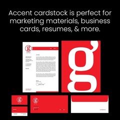 Accent Opaque 17” x 11” White Cardstock Paper, 200 Sheets (1 Ream), 100 lb