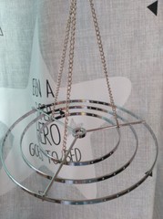 5Pcs 3-Tiered 22.5cm Round Hanger Centerpiece Chandelier Wedding Christmas Party