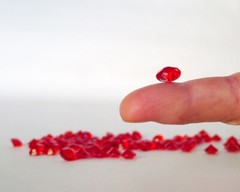 350pc Round 4 Carat 0.4inch 10mm Diamonds Confetti, Christmas Red Acrylic Gems