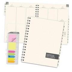 ESSENTIAL 2026-2027 Monthly & Weekly Planner with Tabs, 7″x9″: 14 7″ x 9″