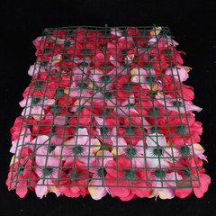 6pcs Artificial Flower Wall Panel Artificial Rose Red Flower Wall Decor 60*40cm