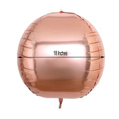 18-Inch wide 4D Round Balls Orbs Mylar Foil Balloons Party Decorations Supplies