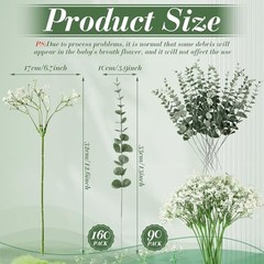 Pcs Babys Breath Artificial Flowers Bulk Babys Breath Flowers Gypsophila 250