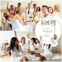 Wildflower Bridal Shower Sign, Flower Bar Signage Party, 8×11 Wooden Sign w