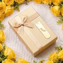 48 PCS Gold Mirror Acrylic Place Cards Tassels 3.6×1 Inch DIY Blanks Wedding