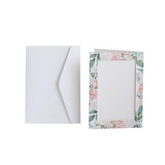 25 GOLD WHITE 7″ Paper Photo PICTURE FRAMES Cards Envelopes Favors Party Decor