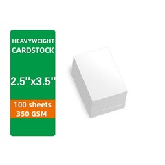 YIXUNHL 100 Sheets Cardstock 2.5×3.5 Thick Paper – Inches, White