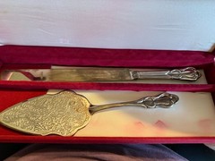 Silver Cake Knife and Serving Tools – Perfect for Weddings