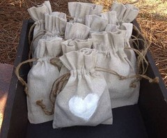 Upscale Natural Linen Bags with Hemp Drawstrings – 12 PCS – Choose size