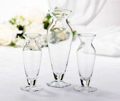 Glass 3 piece Vase Unity Sand Ceremony Set