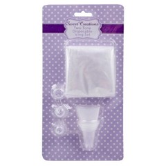 100% Genuine! D.LINE Sweet Creations Two-Tone Disposable Icing Set 10 Bags!