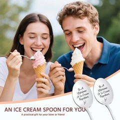 Couples Gifts Ice Cream Spoons for Him Her to a lifetime of ice cream spoon