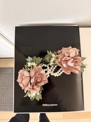 Artificial Rose Wedding bouquet/ aisle decor , Corsage & Petals — Ivory & Mauve