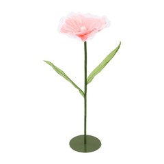 3pcs Artificial Handmade Free Standing Decoration Corn Poppy Flower Round Bases