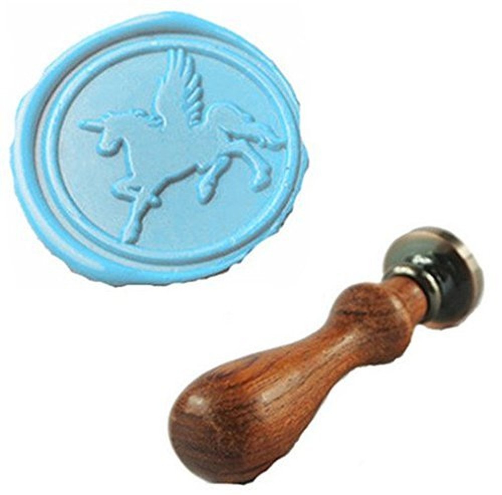 Magical Winged Unicorn Wax Seal Stamp Pegacorn Mythical Beast Seal Rosewood H…