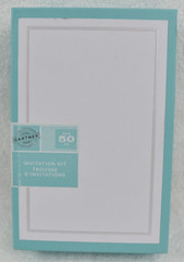 Gartner Pearl Border Print At Home Invitation Kit / 50 Count / White / 61001