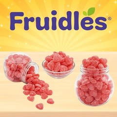 Cherry Hearts Sanded Gummi Jelly, Delicious Gummy Candy, Fun and Half-Pound