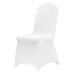 100PCS Spandex Stretch Chair Covers White Wedding Party Banquet Decoration