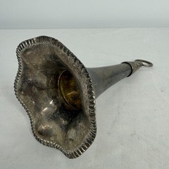 Vtg Silverplate Tussie Mussie Flower Holder Nosegay Bridal Wedding Bouquet 7.5”