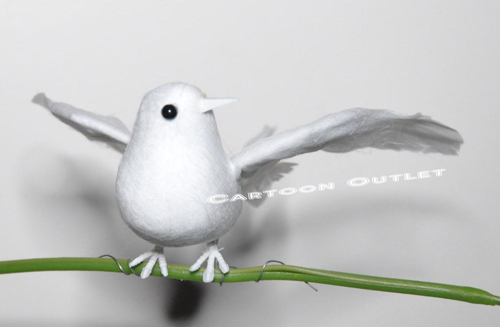 12 White Dove With Feather Wings Wedding Mis 15 Birthday Cake Topper Favors Gift