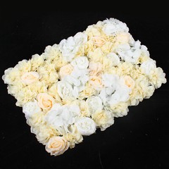 6PCS Artificial Rose Flower Wall Panels Wedding Backdrop Party Decor 60x40cm US
