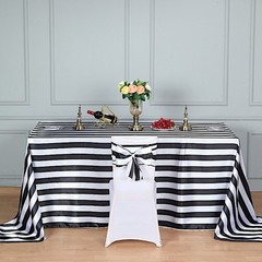 200 pcs Satin Stripe Chair Sashes Wedding Dinner Event Decorations Supplies