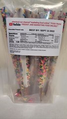 Chocolate/ White Chocolate Coated Pretzel Rods Assorted 16 CT Assorted Toppings