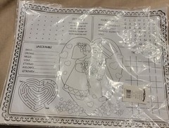 Wedding Themed Paper Placemats Party Supplies 12 Piece Set Oriental Trading