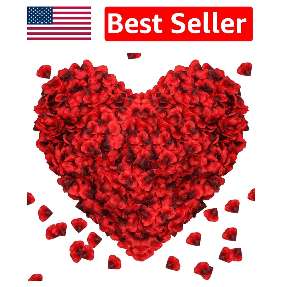 1000 Artificial Silk Rose Petals for Romantic Weddings & Special Occasions