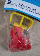 Balloon Tie Tool (3 – 2 Packs) – Party -Ties Red, Green, Blue, Yellow