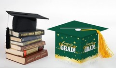 2026 Graduation Card Box Holder Green Congrats Grad Words Graduation Boxes fo…
