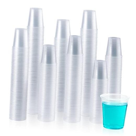 2000 Pack 3 OZ Cold Clear Small Plastic Cups, 3 Ounce 3oz-2000pack-clear-cups