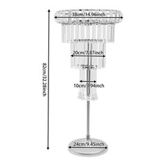 4 Tier Acrylic Flower Stand 32.28inch Tall Wedding Centerpieces Flower Stand