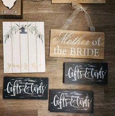 18 Farmhouse Chic Rustic Wedding Decor Wooden Signs