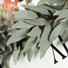FROSTED GREEN 5 ft long Artificial Willow Foliage Garlands Wedding Decorations