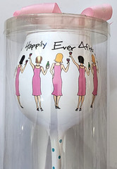 Bride Bridesmaid Goblet Mud Pie i do! Toasting Love Engagement Wedding Marriage