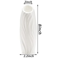 10 Pack Plastic Composite Flower Vase, Unbreakable Floral Vase Home Decor