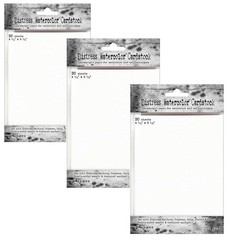 3-Pack of Tim Holtz Distress Watercolor 4.25 x 5.5 inches,