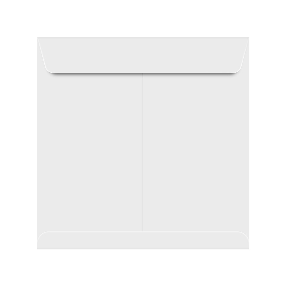 7.5 x 7.5 Square Envelopes, Gummed Flap, White Wove 28w(105gsm), 25 per Pack