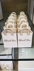 Lenox Porcelain Thank You Party Favors Gift Set Of 10 Ivory Gold 3″ NEW