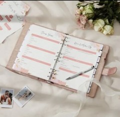 AW BRIDAL Perfect Wedding Planning Book & Organizer With Pen&Gift Box, 140 Pages