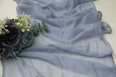 Trending! Gauze Wedding Cheesecloth table runner, Wedding table decor, Styling